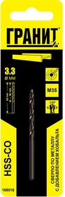 Сверло по металлу HSS-Co (3.3х65/36 мм) 165015