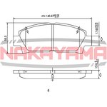 P0278NY, торм.колодки Toyota Carina E GT 2.0I 16V 92-, Avensis 00.01-