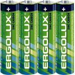 Ergolux R 6 SR4 (R6SR4 батарейка,1.5В) (4 шт. в уп-ке)