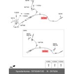 Трос стояночного тормоза HYUNDAI/KIA 597604H100