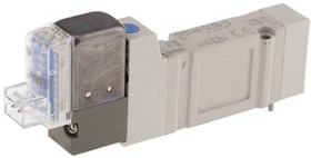 SY3120-5LOZ-M5-Q, 5/2 Pneumatic Solenoid Valve - Solenoid/Pilot M5 x 0.8 SY3000 Series 24V dc, SMC | купить в розницу и оптом