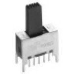 MSS2250G04, Switch Slide DPDT Extended Top Slide 20VAC 20VDC 0.4VA PC Pins Thru-Hole