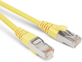 Hyperline PC-LPM-STP-RJ45-RJ45- C5e-0.5M-LSZH-YL Патч-корд F/UTP, экранированный, Cat.5e (100% Fluke Component Tested), LSZH, 0.5 м, желтый