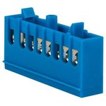 sn0-63-8- ib, Zero bus N 6x9 8 holes blue insulated DIN rail housing brass PROxima