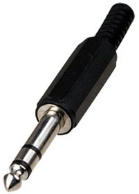 1-101 (NP-205), штекер аудио 6.35мм стерео пластик на кабель