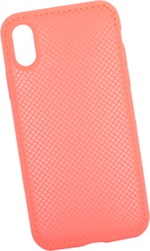 Фото 1/3 Силиконовый чехол "LP" для iPhone X "Silicone Dot Case" (розовый/коробка)