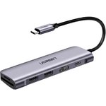Разветвитель USB UGREEN 6 в 1 , HDMI, 2 x USB 3.0, SD/TF, PD (70411)