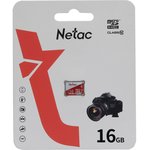 NT02P500ECO-016G-S, Карта памяти 16GB MicroSD class 10 NETAC