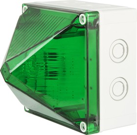 Фото 1/2 X700-22-04, X700-22 Series Green Flashing Beacon, 230 V ac, Surface Mount, Wall Mount, Xenon Bulb, IP66, IP67