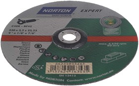 Фото 1/3 66252835445, Cutting Disc Silicon Carbide Cutting Disc, 230mm x 3.2mm Thick, P30 Grit, Expert, 5 in pack