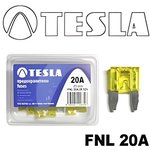 FNL 20A.10, Предохранитель плоский mini 20A с индикатором LED, (уп. 10 шт) (Tesla)