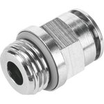 NPQH-D-M7-Q6-P10, Straight Threaded Adaptor, M7 Male to Push In 6 mm ...