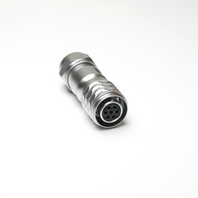 Circular Connector, 7 Contacts, Cable Mount, M12 Connector, Socket, Female, IP67