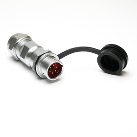 Circular Connector, 6 Contacts, Cable Mount, M12 Connector, Plug, IP67