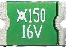 MINISMDC150F/16-2, PPTC RESETTABLE FUSE, 1.5A, 16VDC, 1812