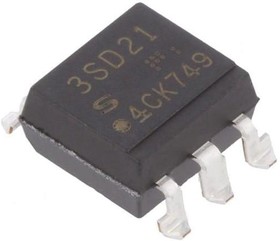 Фото 1/2 PC3SD21YXPCH, Оптотиристор, 5кВ, с системой переключения в нуле, Gull wing 6