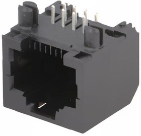 Фото 1/4 RJHSE-5080, Modular Connectors / Ethernet Connectors R/A RJ45 NONSHIELDED 8 CONT NO LEDS