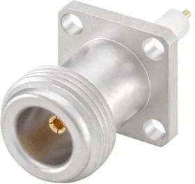 53K413-500N5, RF Connectors / Coaxial Connectors Type N Panel Jack 4 Hole Flange