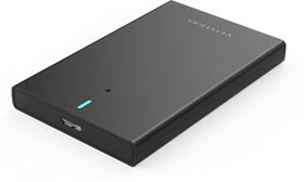 Фото 1/10 Vention KPAB0, Внешний корпус Vention для HDD/SSD 2.5" (USB 3.0 Mirco-B) Черный