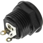 DC panel-mount switched socket, 6.3 mm, 2,35 mm