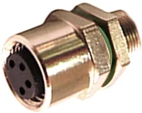 Фото 1/2 PXMBNI08FPF06AFLM11001, Circular Connector, 6 Contacts, Panel Mount, M8 Connector, Socket, Female, IP67, Buccaneer M8 Series