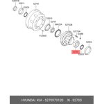 52703-79120, Подшипник ступицы HYUNDAI HD260,270,370,450,500 задней наружный OE