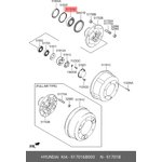 51701-6B000, Подшипник ступицы HYUNDAI AeroTown передней внутренний OE