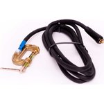 Комплект кабеля с струбциной заземления (3 метра, кг 1x16, вилка 10-25) КЗС116-3-1025