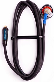 Фото 1/3 Комплект кабеля заземления магнитный (3 метра, кг 1x16, вилка 10-25) КЗМ-116-1025-3