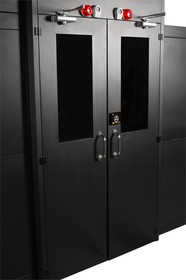 Распашные двери коридора 1200мм для шкафов DCS 48U стекло без замка LAN-DC-HDRM-48Ux12
