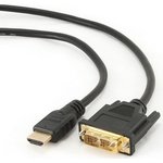 Кабель Filum HDMI-DVI-D 1.8 м., медь, черный, разъемы: HDMI A male-DVI-D single ...