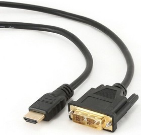 Фото 1/2 Кабель Filum HDMI-DVI-D 1.8 м., медь, черный, разъемы: HDMI A male-DVI-D single link male, пакет. [FL-C-HM-DVIDM-1.8M] (894189)