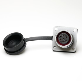 Circular Connector, 7 Contacts, Panel Mount, M16 Connector, Socket, IP67