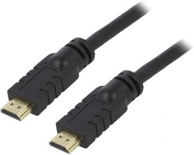 Фото 1/2 AK-HD-150A, Кабель, HDMI 1.4, вилка HDMI, с обеих сторон, 15м, черный