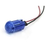 655-2403-103F, LED Panel Mount Indicators 0.5in SnapIn PCB DOMED BLUE