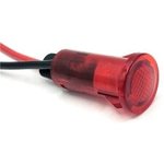 655-1104-103F, LED Panel Mount Indicators 0.5in SnapIn PCB FLAT RED