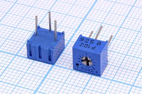 Фото 1/2 Резистор подстроечный 1.0 кОм, угол поворота движка 250 градусов, 3362P102B; №7274 РПодстр 1,0к\ 0,5\ 7x7x5\3362P\BARONS