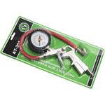 AT34301, Пистолет для накачки шин с манометром (16 BAR / аналоговый / цвет хром)