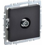 BR-A10-P-K02, BRITE Роз. TV проходная РТВ10-0-БрЧ черн. IEK