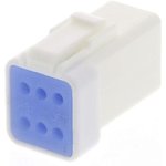 06R-JWPF-VSLE-D, JWPF Male Connector Housing, 2mm Pitch, 6 Way, 2 Row