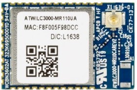 ATWILC3000-MR110UA, Multiprotocol Modules ATWILC3000 802.11 b/g/n + Bluetooth 5 Module U.FL Antenna