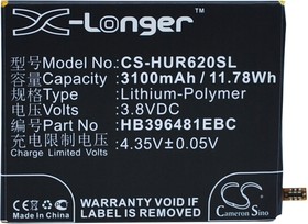 Аккумулятор CS-HUR620SL HB396481EBC для Huawei Ascend G7 Plus 3.8V / 3100mAh / 11.78Wh