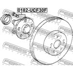 0182-UCF30F, Ступица передняя