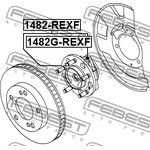 1482G-REXF, Ступица колеса | перед прав/лев |