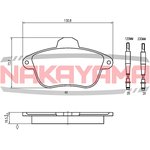 HP8153NY, Колодки тормозные дисковые передние PEUGEOT 605 89-99