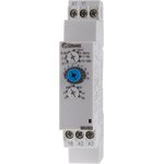 88827004, DIN Rail Mount Timer Relay, 20 240V ac, 1-Contact, 0.1 s 100h, Solid State