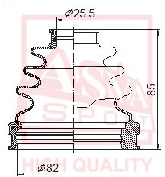 ASBTINXT, ASBT-INXT 397416N225 NISSAN X-Trail 2001.7  Пыльник шрус внутренний комплект 79X86.5X23.5