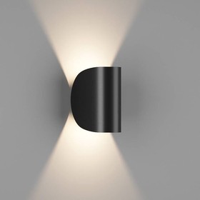 Фото 1/3 Светодиодный настенный светильник 6 Вт черный 3000 к GW-A108-6-BL-WW