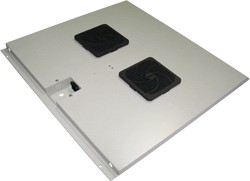 Блок вентиляторов в крышу шкафа Eco глубиной 600, 2 вентилятора -CBE-FAN2-6