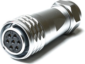 Circular Connector, 7 Contacts, Cable Mount, M20 Connector, Socket, Female, IP67
